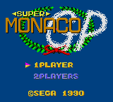 Super Monaco GP Title Screen